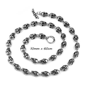 DN170d Dây chuyền nam titan hình đầu lâu