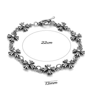 LN184 Lắc tay titan Chrome Hearts