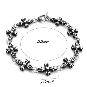 LN186 Lắc tay titan Chrome Hearts