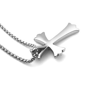 MD040b Mặt dây chuyền nam thép titan chrome heart