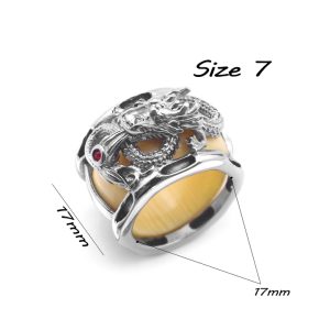 N688 Nhẫn inox con rồng ( Size7 )