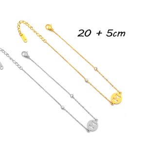 TA661a Lắc chân titan chữ H thời trang