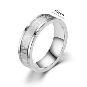 TC127 Nhẫn titan số la mã