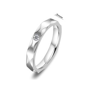 TC356 Nhẫn titan cắt cát cạnh bảng 3mm