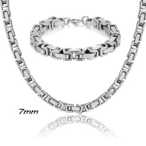 CB505 Combo trang sức nam dây chuyền và lắc