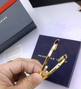 CP026c Vòng tay cặp đôi titan DW Daniel Welling màu vàng