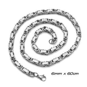 DN178 Dây chuyền nam inox 6ly thời trang