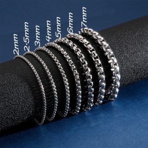 LN043 Lắc vòng tay nam titan bông dừa khít