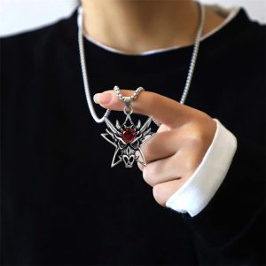 MD144f Mặt dây chuyền nam titan hình đầu con rồng