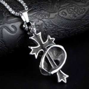 MD146a Mặt dây chuyền đầu lâu phong cách Gothic