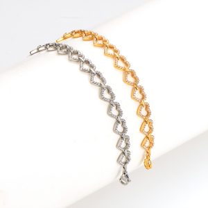 TA319f Lắc tay nữ titan đính full kim