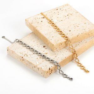 TA319h Lắc tay nữ titan đính full kim