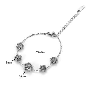 TA334g Lắc tay titan hoa hồng