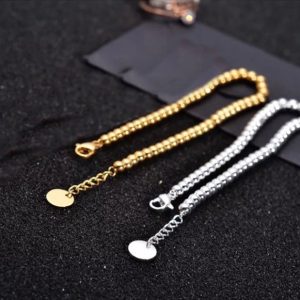 TA257 Lắc tay titan bi 5mm forever love