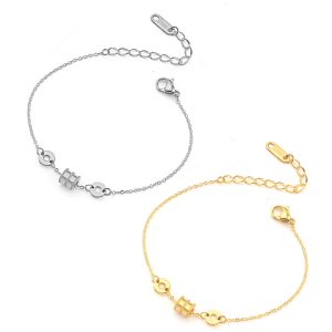 TA366 Lắc tay titan ống tròn nhỏ số la mã hiệu BVL