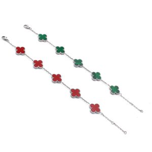 TA461 Lắc tay titan hoa 4 cánh van cleef