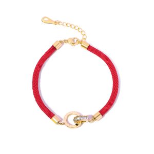 TA401 Vòng tay chỉ đỏ may mắn số la mã