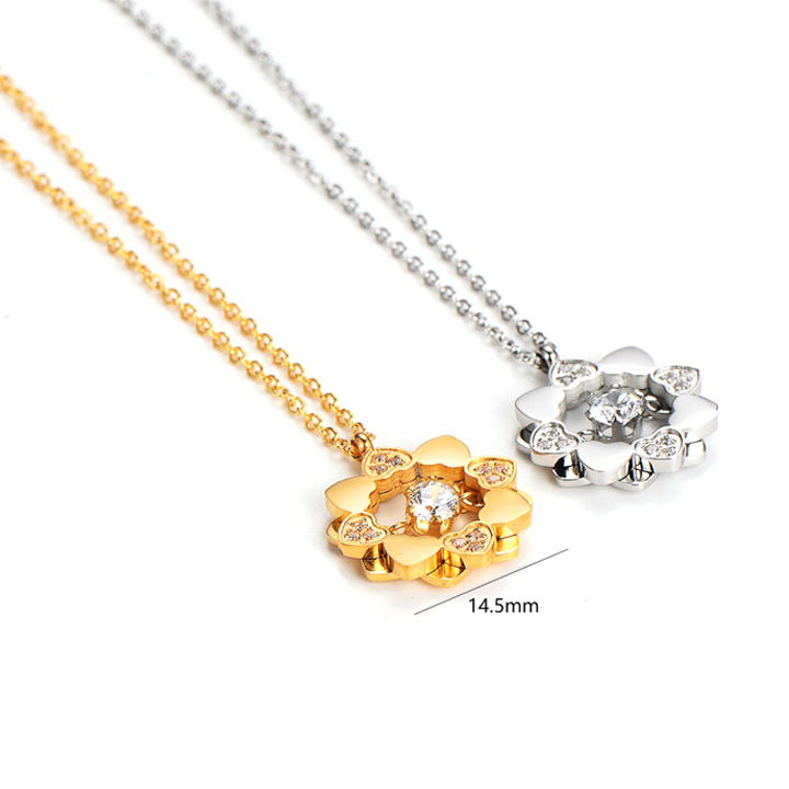TN236 Dây chuyền nữ titan trái tim