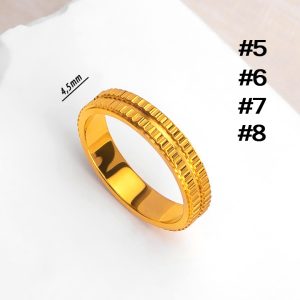 TC190 Nhẫn titan thời trang bánh răng (Size 5678)