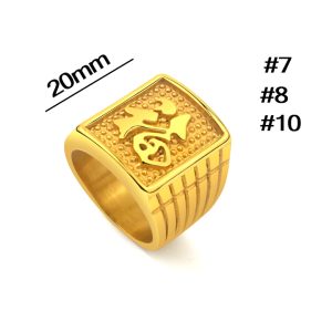N678 Nhẫn nam titan chữ phước ( Size 7-8-10)