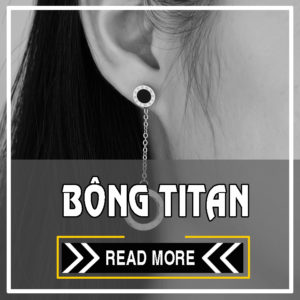 CSJ bán bông tai nữ titan cao cấp, bông tai đẹp tại CSJ,