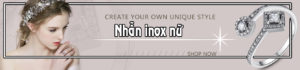 nhan inox nu đẹp thời trang, bán nhẫn nữ Hàn Quốc giá rẻ,