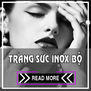 Bộ trang sức inox nữ cao cấp , bộ trang sức inox đẹp giá rẻ không đen,