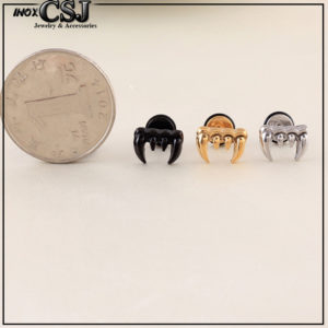 bông tai nam inox móng vút độc đáo đầy cá tính