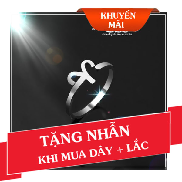 khuyến mãi tặng nhẫn cung bạch dương khi mua combo dây chuyền và lắc tay