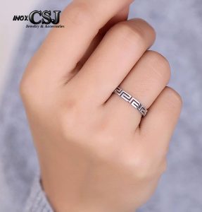 TC023g-Nhẫn titan vạn lý trường thành