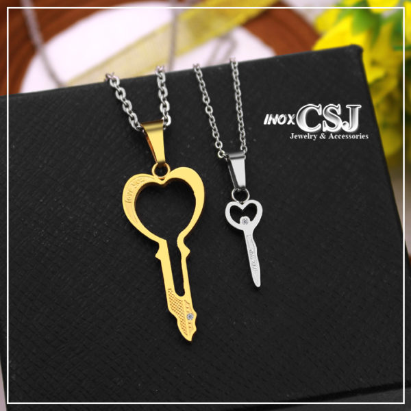 Vòng cổ đôi, dây chuyền cặp hình chìa khóa đẹp không đen giá rẻ nhất , món quà cặp đôi ý nghĩa
