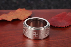 Nhẫn inox titan bát nhã tâm kinh