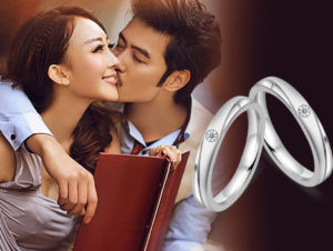 nhẫn cặp inox đính đá, nhẫn đôi inox cao cấp không đen giá rẻ