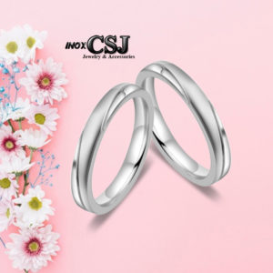 nơi chuyên bán nhẫn cặp inox , nhân đôi inox đẹp ý nghĩa không đen