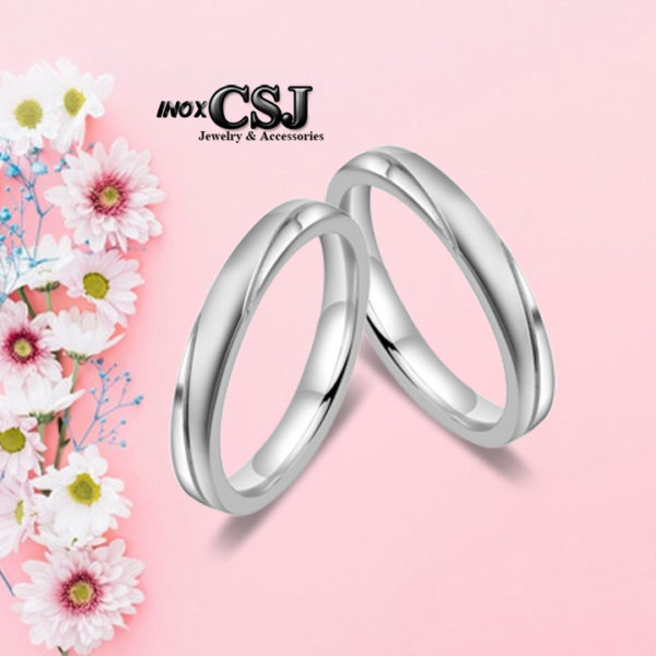nơi chuyên bán nhẫn cặp inox , nhân đôi inox đẹp ý nghĩa không đen