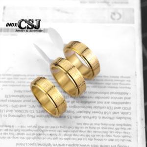Công Sang nơi chuyên bán nhẫn bát nhã tâm kinh, nhẫn inox titan băt nhã tâm kinh màu vàng
