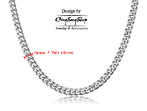 Dây chuyền nam inox lặc đơn , vòng cổ nam thời trang Hàn Quốc bằng inox không đen, Dây chuyền nam inox đẹp giá rẻ HCM