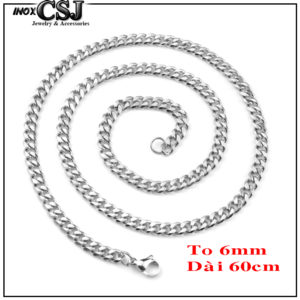 Dây chuyền nam inox lặc đơn , vòng cổ nam thời trang Hàn Quốc bằng inox không đen, Dây chuyền nam inox đẹp giá rẻ HCM