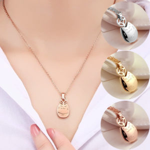 Dây chuyền con mèo titan, vòng cổ titan con mèo may mắn