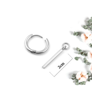 Bông tai inox thời trang kpop hàn quốc khoen tròn