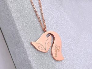 Dây chuyền titan con cáo hồ ly hồng
