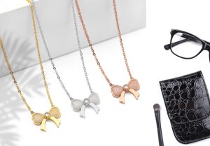 Dây chuyền titan hình chiếc nơ