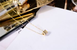 Dây chuyền titan ống đính đá