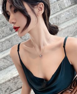 Dây chuyền titan ống đính đá