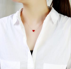 Dây chuyền titan trái tim