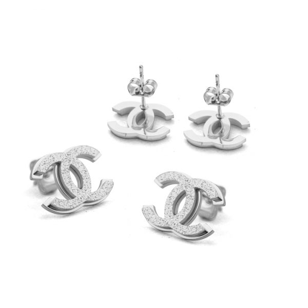 Bông tai titan Chanel thời trang Hàn Quốc