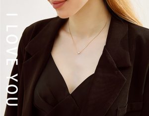 TN326k-Dây chuyền titan 1 hột đá nhỏ siêu xinh