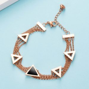 TA236d-Lắc tay titan mặt hình tam giác