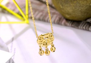 TA641e-Lắc vòng chân titan khóa trường thọ may mắn