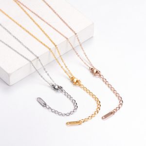 TN394h-Dây chuyền titan trụ vuông full đá